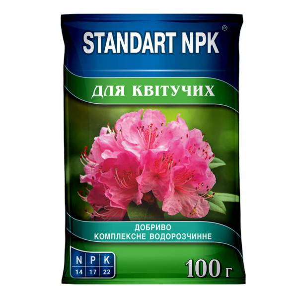 "STANDART NPK" Комплексне водорозчинне добриво для квітучих рослин