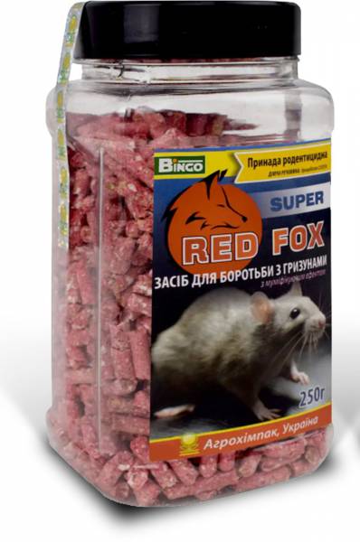 Гранульована принада від мишей "Red Fox супер" 250г