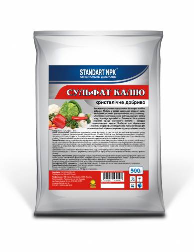 Кристалічне добриво Сульфат калію Standart NPK 500 г