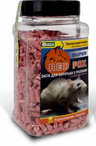 Гранульована принада від мишей "Red Fox супер" 250г