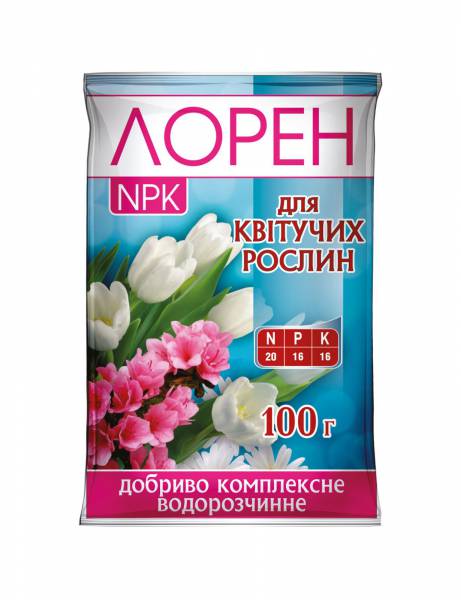 Добриво комплексне мінеральне Лорен NPK  для квітучих