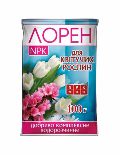 Добриво комплексне мінеральне Лорен NPK  для квітучих